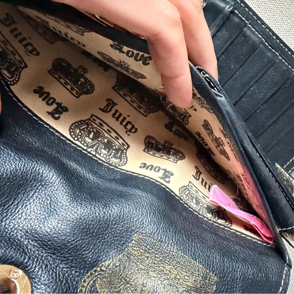 Juicy Couture leather vintage Y2K Black wallet - Picture 12 of 14